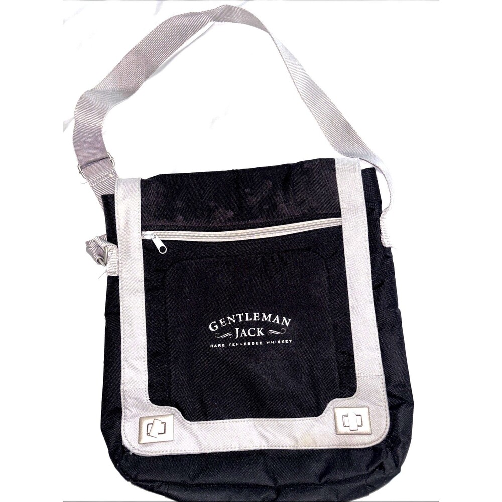 Gentleman Jack Rare Tennessee Whiskey Canvas Messenger Bag Tote Carryall
